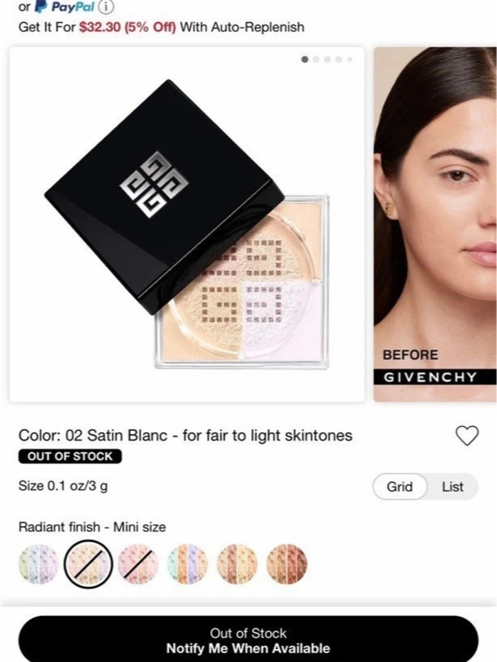 Mini Prisme Libre Illuminating & Color Correcting Loose Powder